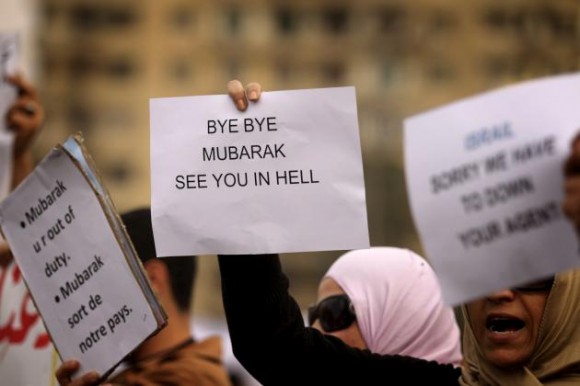 Protestas en Egipto.  Foto: AFP