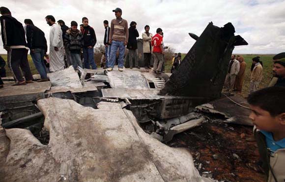 Un avión F15E norteamericano se estrelló en Libia por fallas mecánicas, según informó el portavoz. Foto: Reuters