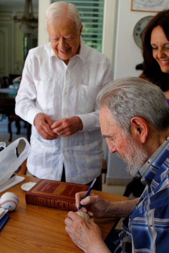 Encuentro de Fidel y Carter en La Habana. Foto: Alex Castro/Cubadebate