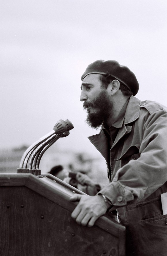 Fidel, durante el discurso