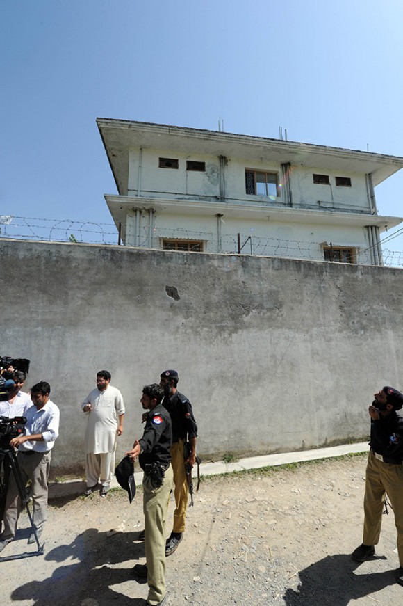 Casa donde supuestamente vivía Bin Laden. Foto: Aamir Qureshi / AFP Photo