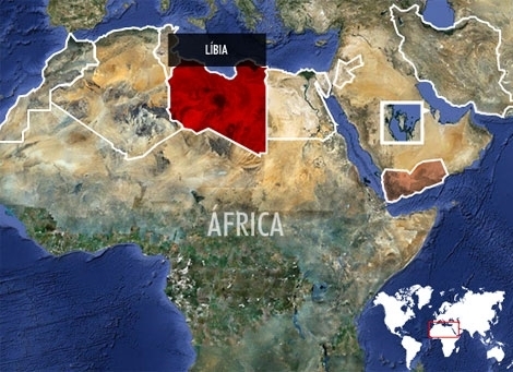 Mapa de Libia