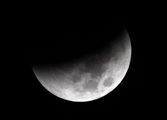 Eclipse Lunar visto desde Indonesia