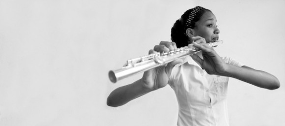 La flautista. Foto: Roberto Chile