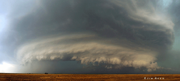 Mesociclón en Kansas. Foto: Jim Reed