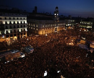 Marcha de indignados en Madrid a una semana de las elecciones generales