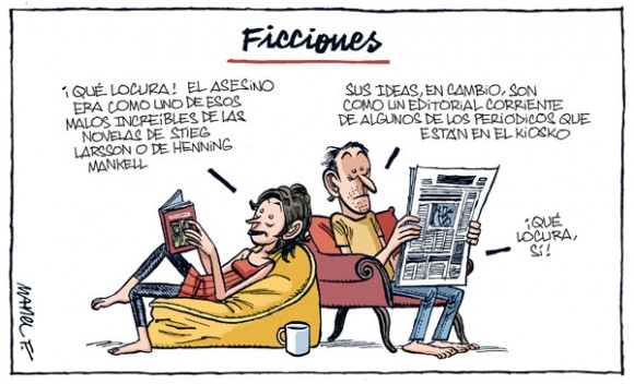 Caricatura de Manel Fontdevila
