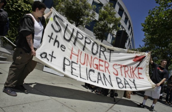 Apoyo a los presos en huelga de hambre en Pelican Bay