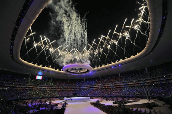 Colorida ceremonia en la inauguración de los Panamericanos. Foto: EFE