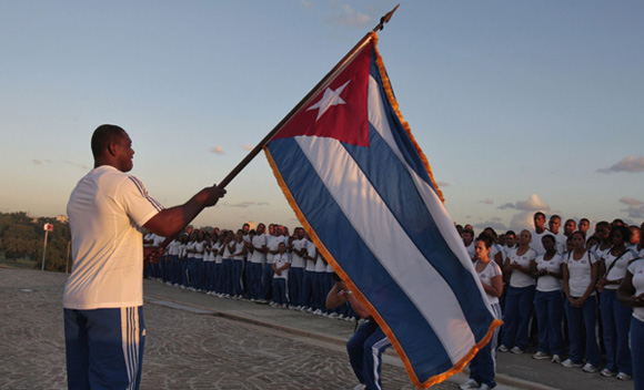 Abanderamiento delegación cubana juegos panamericanos. Foto: Ismael Francisco