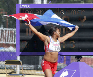 Yipsi Moreno celebra la medalla de Oro. Foto: AP