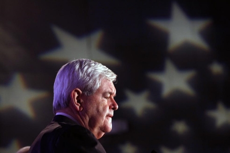 Gingrich, en un acto con veteranos de guerra en Iowa. Foto: Reuters
