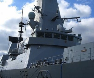 El destructor británico "HMS Daring"