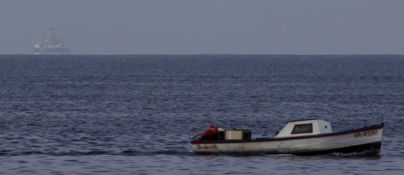 Scarabeo 9 en el horizonte. Foto: Enrique de la Osa/ Reuters
