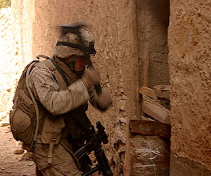 Soldado salvaje de EEUU en Iraq.