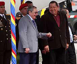 Llegada de Raúl Castro a Venezuela. Foto: Prensa Latina
