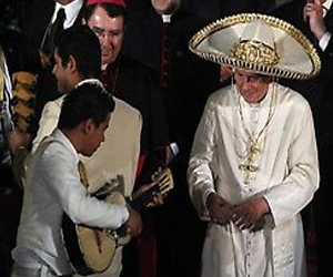 Benedicto XVI, antes de despedirse de México