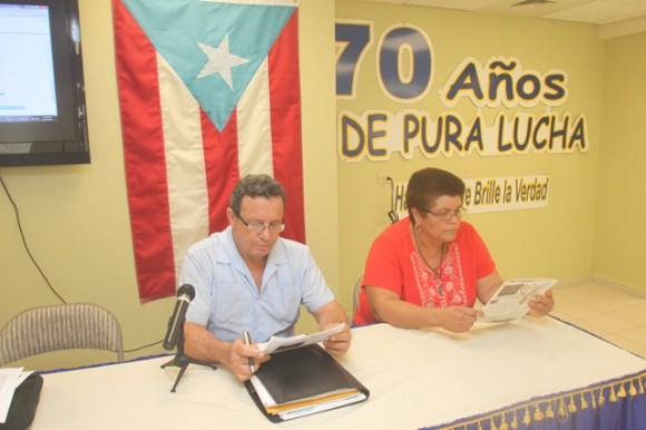 Presentación del libro "Nuestro deber es luchar" en San Juan, Puerto Rico.