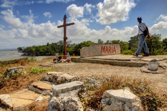 El Cayo de la Virgen, ubicado en Playa Morales,  en el interior de la Bahía de Nipe, es el sitio por donde entró a Cuba la imagen de la Virgen de la Caridad, ubicado en el municipio de Mayarí, provincia de Holguín, el 20 de marzo de 2012. AIN FOTO/Juan Pablo CARRERAS