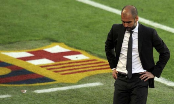 Josep Guardiola, técnico del Barcelona. Foto: Reuters