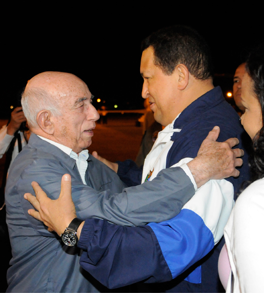 El mandatario venezolano llegó a la isla caribeña acompañado por su hija Rosa. Foto: Roberto Ruiz