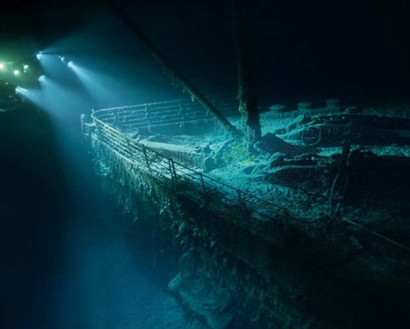 El Titanic en el fondo del mar. Foto: National Geographic