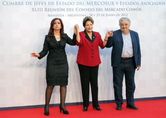 Cristina Kirchner recibe a jefes de Estado del Mercosur