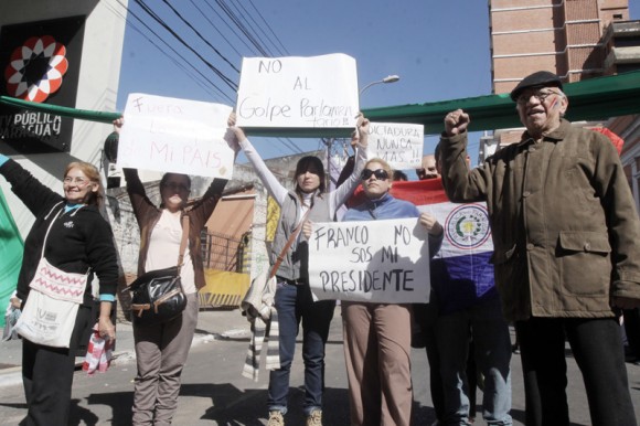 Protestas en Paraguay contra el Golpe de Estado