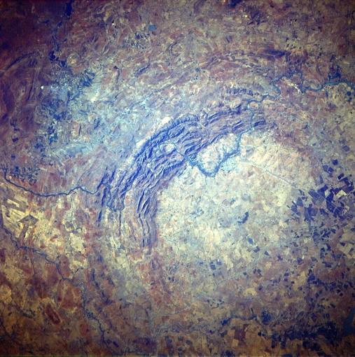 Una fotografía del crater Vredefort, que hasta el momento era considerado el más grande del planeta