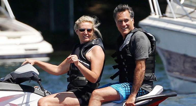 Romney junto a su esposa Ann. Foto: AP