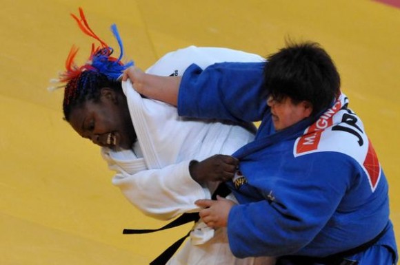 La judoca cubana Idalys Ortiz alcanzó hoy la gloria olímpica con su medalla de oro en los más de 78 kilogramos de los XXX Juegos Olímpicos de Londres, en el Centro de Exposiciones ExCel, en los XXX Juegos Olímpicos Londres 2012, en Inglaterra, el 3 de agosto de 2012. AIN FOTO/Marcelino VAZQUEZ HERNANDEZ/