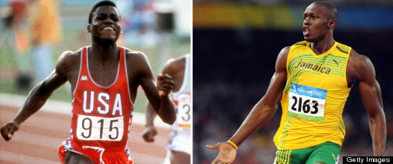 Lewis y Bolt. Foto: Getty Images