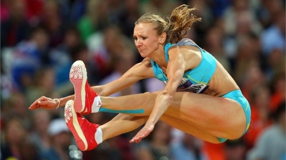 Olga Ripakova de Kazasjtan Campeona Olímpica del Triple Salto