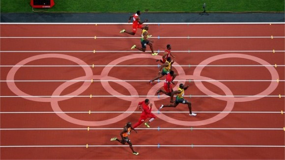 La electrizante carrera final de los 100 metros planos en Londres 2012