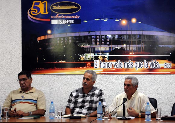 Conferencia de Prensa de la Comisión Nacional de Beisbol. Foto: Ismael Francisco/Cubadebate