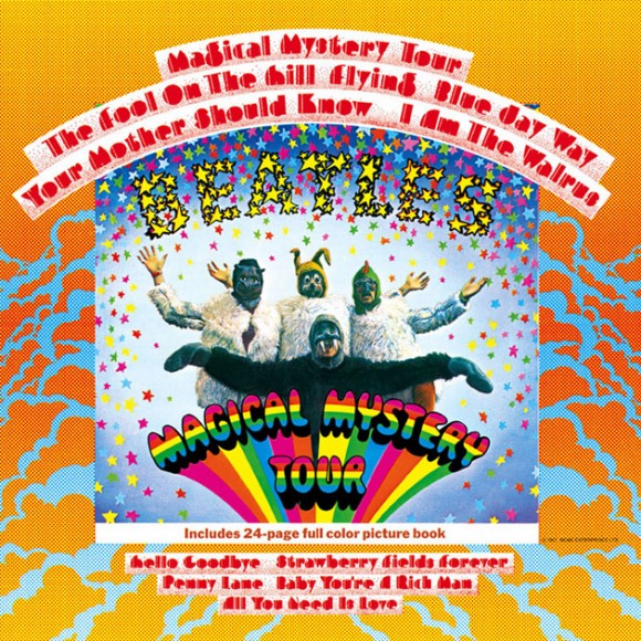 Joyas como «I Am the Walrus» no salvan la portada de este «Magical Mistery Tour» de The Beatles. Álbum psicodélico desde el diseño de cubierta  