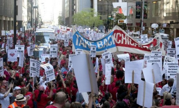 protesta-de-profesores-en-chicago