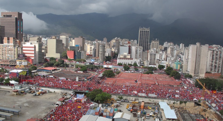 Cierre de campaña del presidente Hugo Chávez. FOTO: COMANDO CARABOBO
