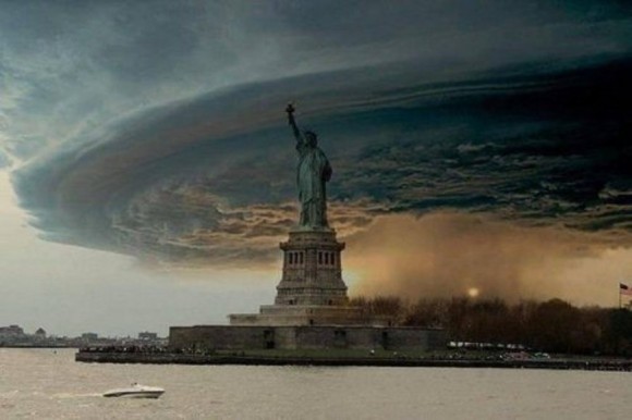 Imagen falsa del huracán Sandy en Nueva York