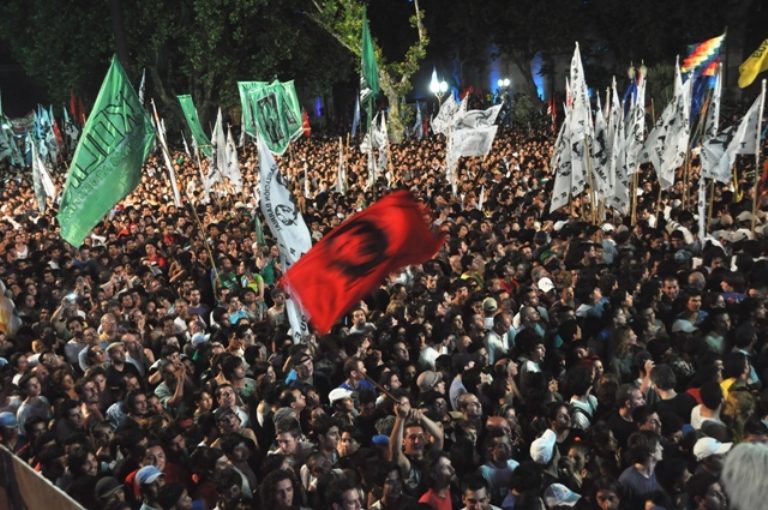Argentinos celebran la democracia. FOTO: Kaloian Santos Cabrera