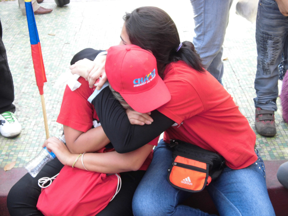 Homenaje a Chávez en Caracas. Foto: Maribel Acosta