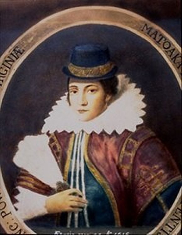 Retrato-realizado-en-1616-a-Pocahontas-por-aquel-entonces-Lady-Rebecca-Rolfe-por-Simon-van-der-Meer-Wikimedia-Commons