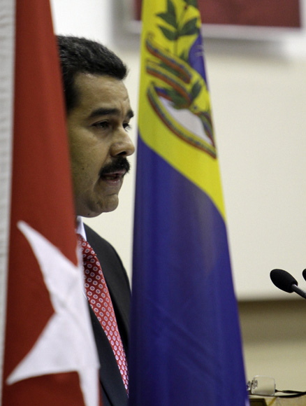 Intervención de  Nicolás Maduro, presidente de Venezuela en la calusura de la Comisión Intergubernamental Cuba-Venezuela. Foto: Ismael Francisco/Cubadebate.