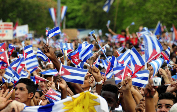 Desfile por el 1ro de Mayo en La Habana. Foto: Ladyrene Pérez/Cubadebate.