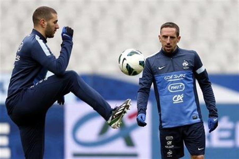 Franck Ribèry y Karim Benzema