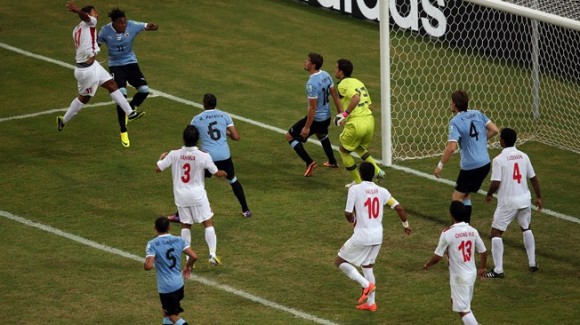 Uruguay apabulló a Tahití y está en semifinales. Foto: Getty Images