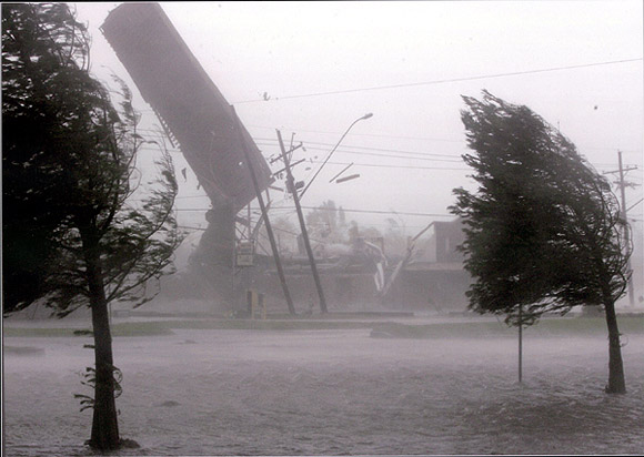 Zona afectada por el huracán Katrina, en imagen de agosto de 2005. Foto Ap