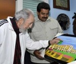 Fidel y Maduro
