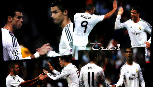 Cristiano Ronaldo Karim Benzema Gareth Bale Wallpaper HD Real Madrid