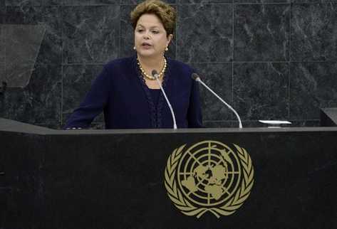 Dilma Rousseff en su discurso ante la Asamblea General de la ONU